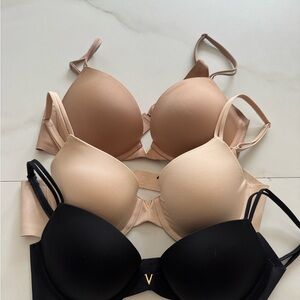 Victoria's Secret Black and Tan Everyday Bras